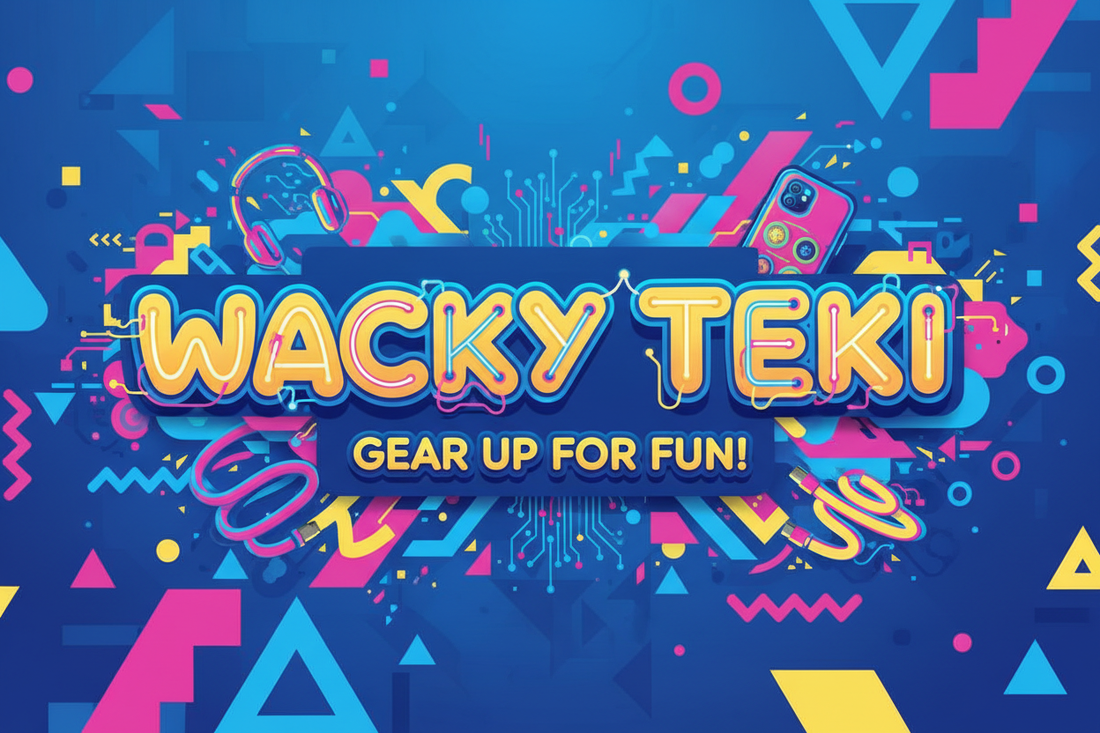Wacky Teki Bold Playful Techy Banner